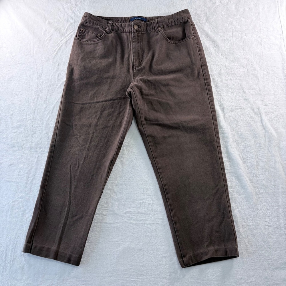 VTG Y2K Bill Blass‎ Jeans Easy Fit Brown High Rise Mom Pants Womens 12